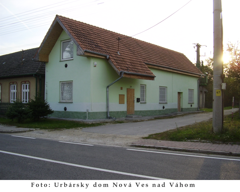 Foto: Urbársky dom Nová Ves nad Váhom